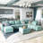 Tremee U-shaped Modular Sectional Sofa with Chaise-1479947104