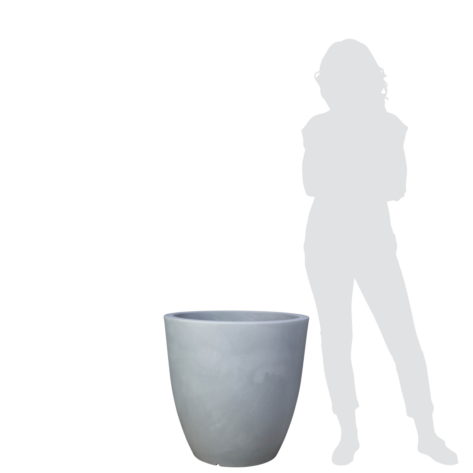 24 in. Tall Orion Planter - White
