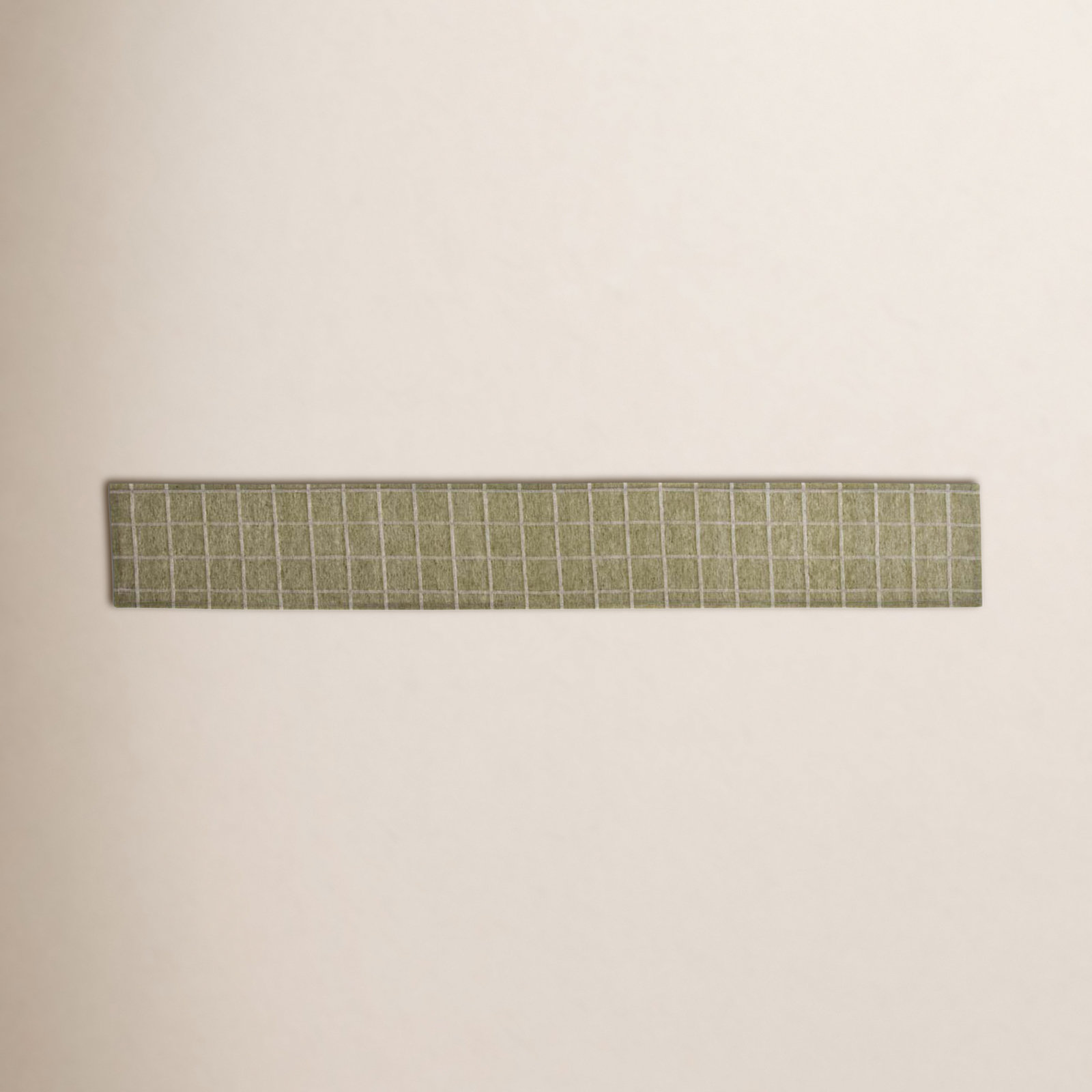 Julie Plaid Table Runnner, 90" L x 13" W, Gray