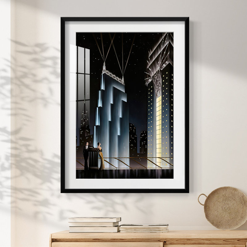 Metropolis -Gallery Wrapped Canvas, 28.5" H x 20.5" W, Black