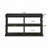 Console Table with 3-Tier Open Storage Spaces And Roman Column Effect Support Legs,Narrow Sofa Entry Table for Living Room, Entryway and Hallway(Black)
