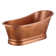 Paxton 59" Free Standing Copper Soaking Tub with Right Drain and Overflow