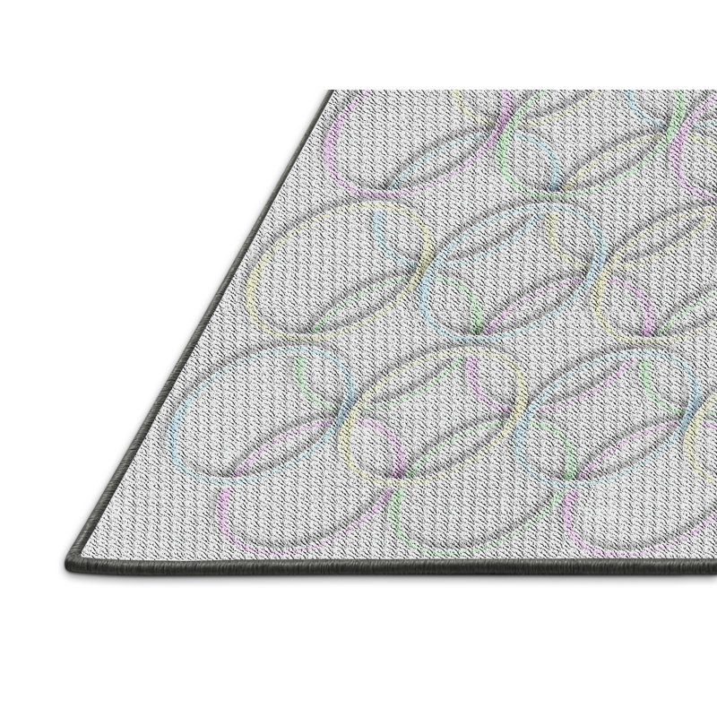 Geometric Indoor Rug, Rectangle 7' x 9'