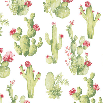 Brockhausen Pre-Pasted Vinyl Floral Wallpaper Roll