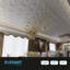 2 Ft. X 2 Ft. Glue-Up Ceiling Tiles, PVC Waterproof Drop-in Ceiling Tiles for Interior Decor,12-Pack-84452400