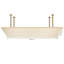 Pomme de douche à DEL rectangulaire de luxe à large plafond avec pomme de douche à haute pression 16 x 32 pouces