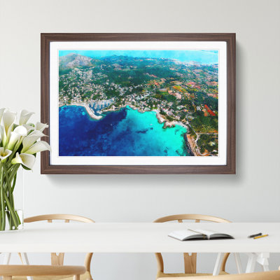 Over Mallorca in Spain - Framed Print