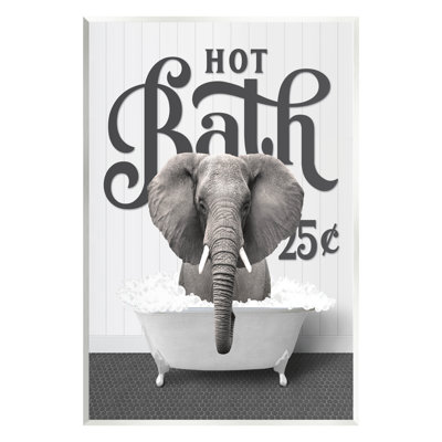 «Hot Bath Elephant» par lettré et doublé