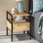 Table de bout en rotin avec prise de courant et ports USB-98288784-89056286