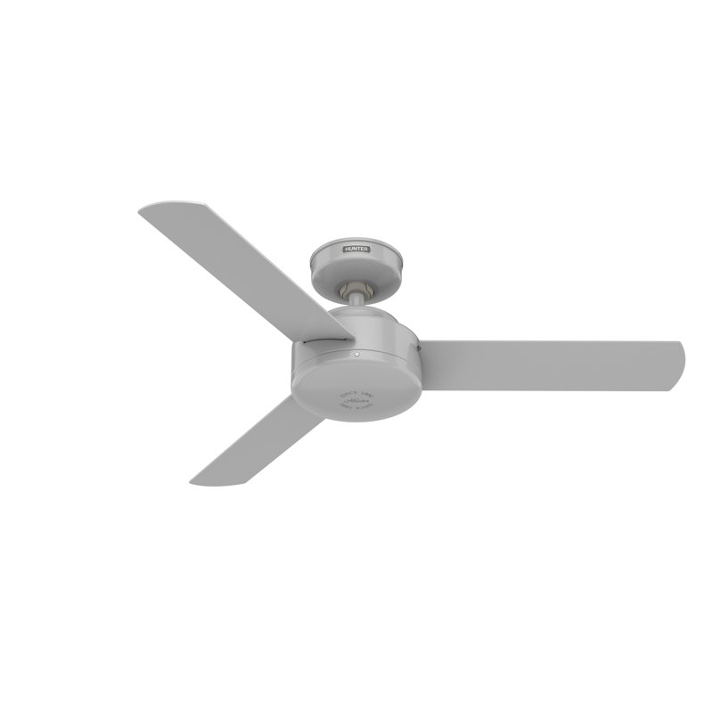 Presto 44" 3 - Blade Modern Indoor Small Room Ceiling Fan with Wall Control, Gray