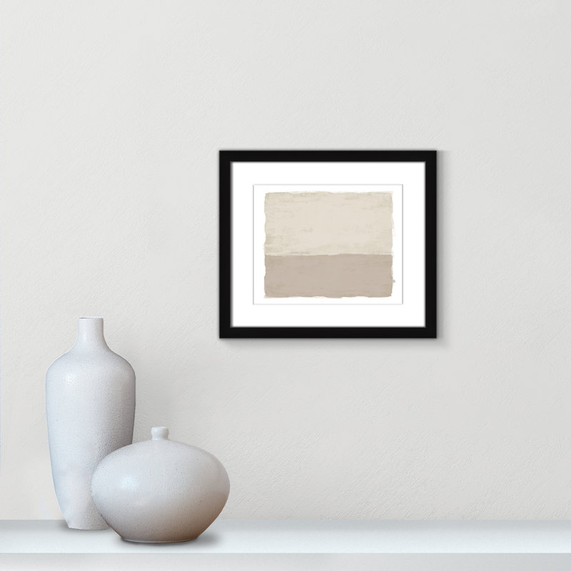 Silent Sands II - Landscape Version Print par Natalie Carpentieri, L 15 po x H 13 po, Imprimé mat, Noir satiné