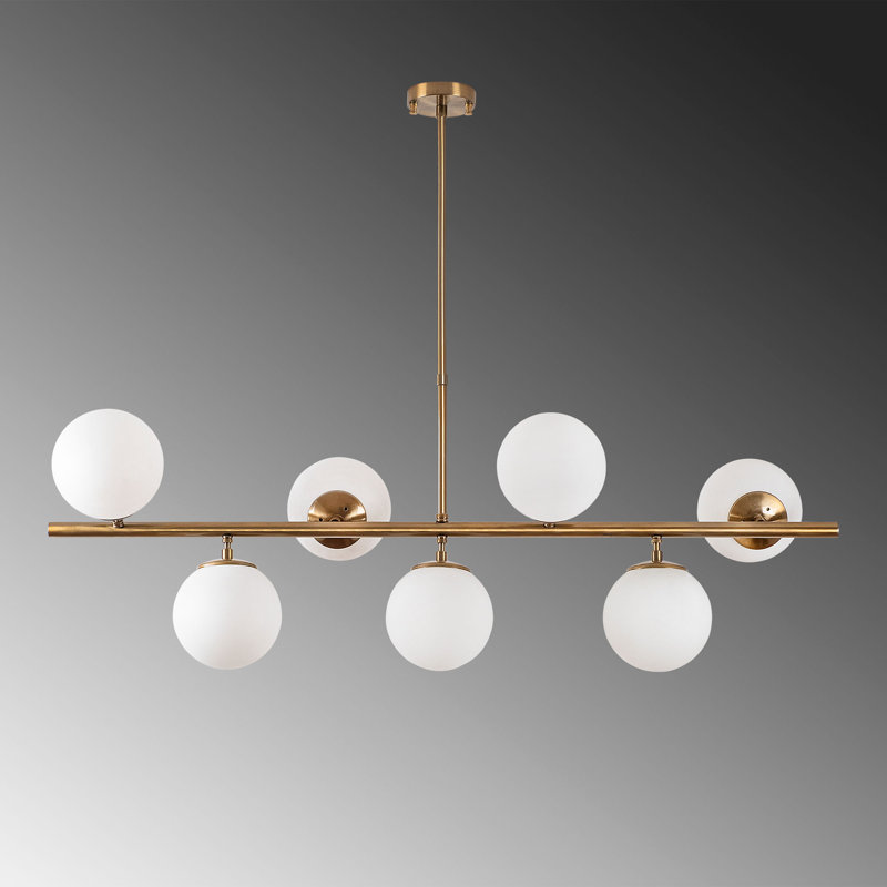 Lustre carré / rectangulaire Spoutnik à 6 lumières Swayzi