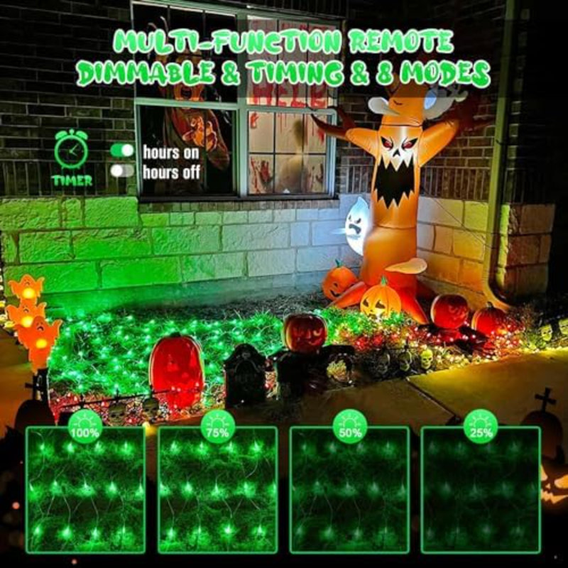 360 - Bulb 9.8 in. Plug-in LED Wide Angle LED String Lights