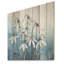 Minimalisme bleu et blanc Snowdrops Bloom I - Snowdrops, art sur bois de pin naturel-217289843