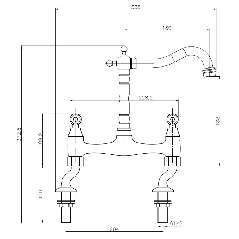Deck Mixer/Bridge Tap