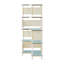 116cm H x 46.5cm W Metal Bookcase