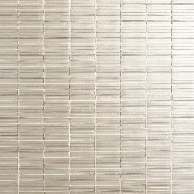 Maya Stacked 12x12 Polished Glass Mosaic Tile, Stacked Dawn