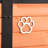 Outdoor Dog House, Extra Large Wooden Dog House With Anti Bite Iron Frame Weatherproof Finish Outside Paw Print Dog House For Large And Medium Dogs-1914958864-1939473886