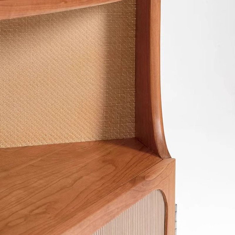 Armoire de coin en bois de cerisier