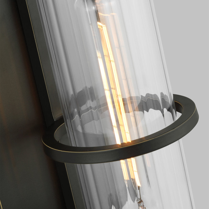 Blesse Wall Light, 12.5" H x 5" W x 5" D, Antique Bronze