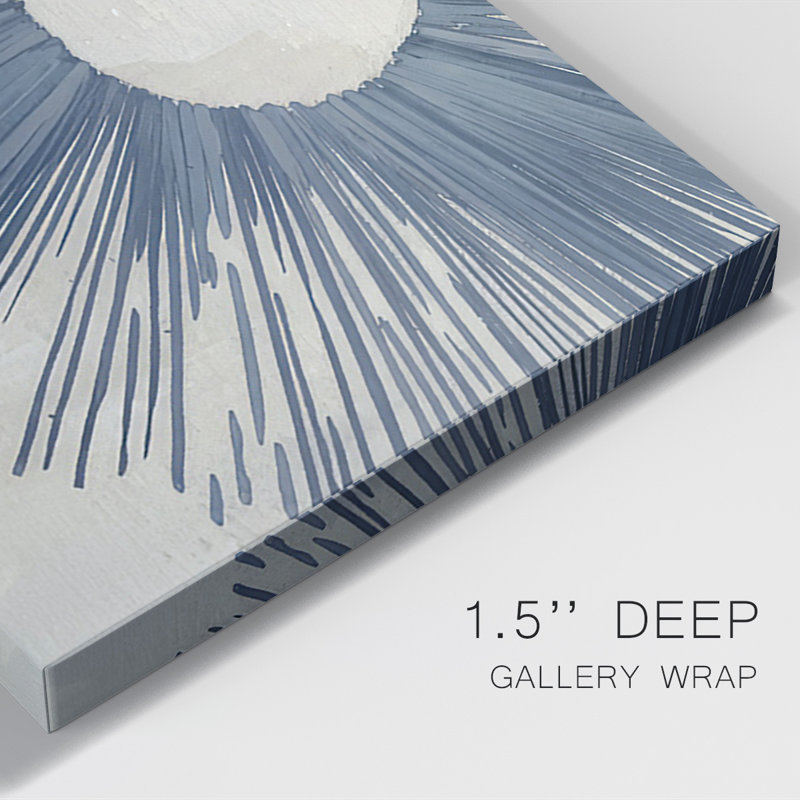 «Blue Burst I» sur toile, H 36 po x l 24 po