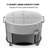 70QT Oval Freezer Patio Cooler Cart-114530811