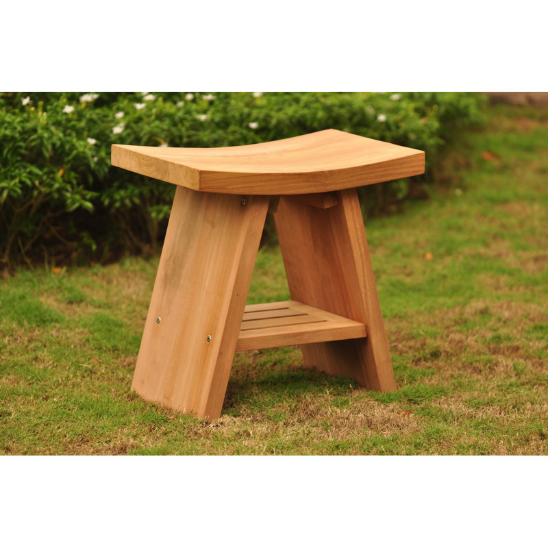 Banc de douche l 18" teck Lyall