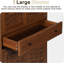 Armoire de rangement de 72 po avec 4 portes tissées, tiroir et 4 tablettes réglables, armoire de rangement autoportante pour la cuisine du salon-25522877