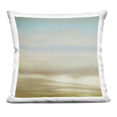 Westward Foggy Horizon Decorative Printed Throw Pillow design by Roberta Murray