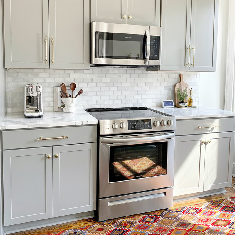 Taco Brown Cushioned Kitchen Mat, Rectangle 2.6' x 6.5'