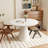 Jerrianne Retro Round 47'' Round Dining Table-1853922017