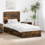  Bed Frame With Drawer Grey Sonoma 100 X 200 Cm Engineered Wood-762324791-762324782