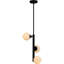 Luminaire suspendu contemporain noir mat à 3 lumières Avec 13,375 po-123355007
