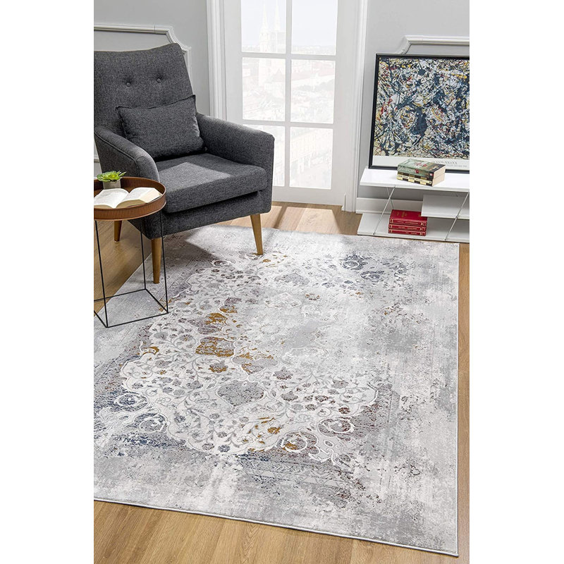 Tapis oriental gris Anderegg, Rectangle 8 pi x 11 pi