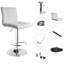 Tabouret de comptoir pivotant et réglable en hauteur 32,5 po Ludly-493706368-434711434