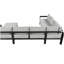 Ensemble de canapé modulaire d'extérieur en forme de U avec coussins ultra-épais de 5,9 po, canapé de conversation de patio toutes saisons avec structure en fer robuste, convient à la cour, au jardin, au bord de la piscine
