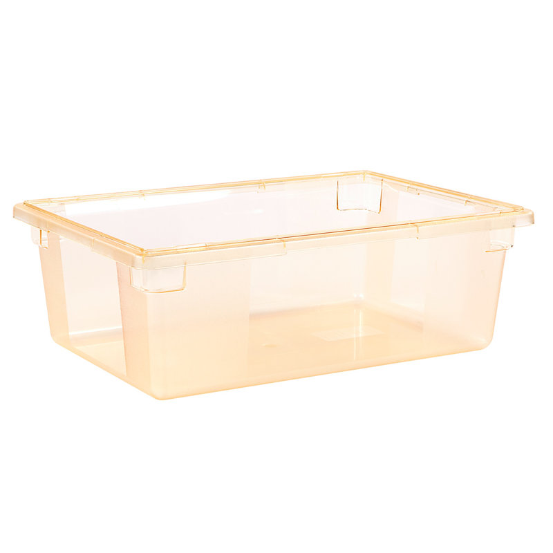 Carlisle Food Service Products 12.5 Gallons Rectangle Plastic Food Storage Container, Yellow