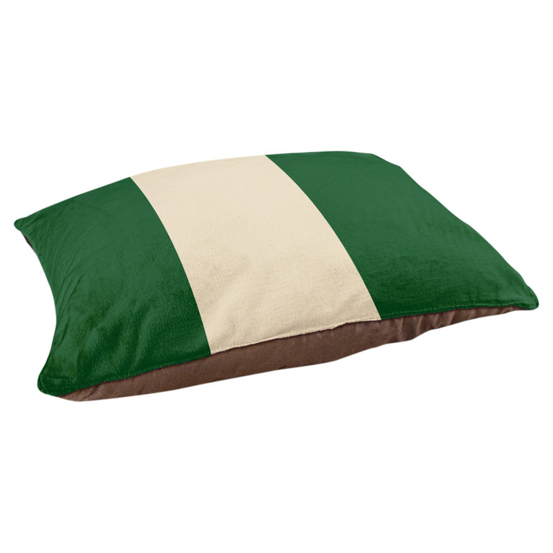 Coussin Milwaukee, Moyen (l 28 po x P 18 po x H 9,5 po), Vert belle terre / crème ville / vert belle terre