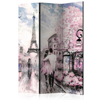 Hadiqah 135cm W x 172cm H 3 - Panel Solid Wood Folding Room Divider