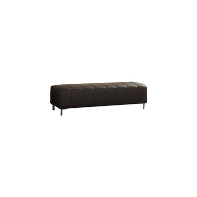Banc rembourré en cuir