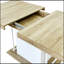 Table de salle à manger extensible pour 6 à 10 personnes avec effet de bois vieilli, 160 à 200 cm, parfaite pour les réunions de famille et les réceptions