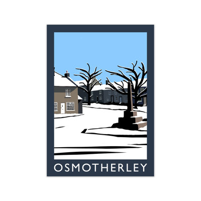 Osmotherley North Yorkshire In Snow by Richard O'Neill - Print