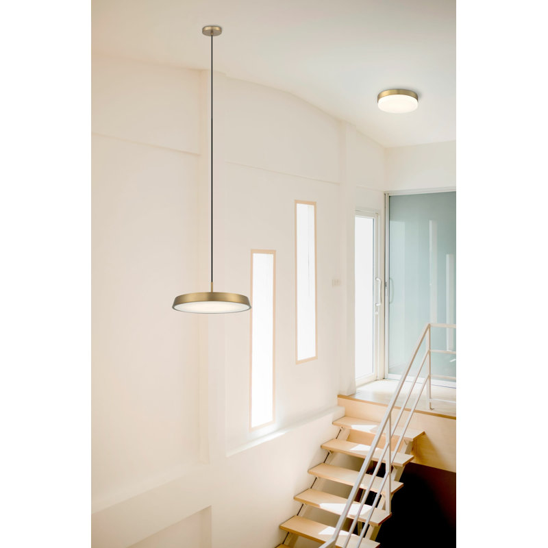 Deshanda LED Pendant, Brushed Gold, Brushed Gold