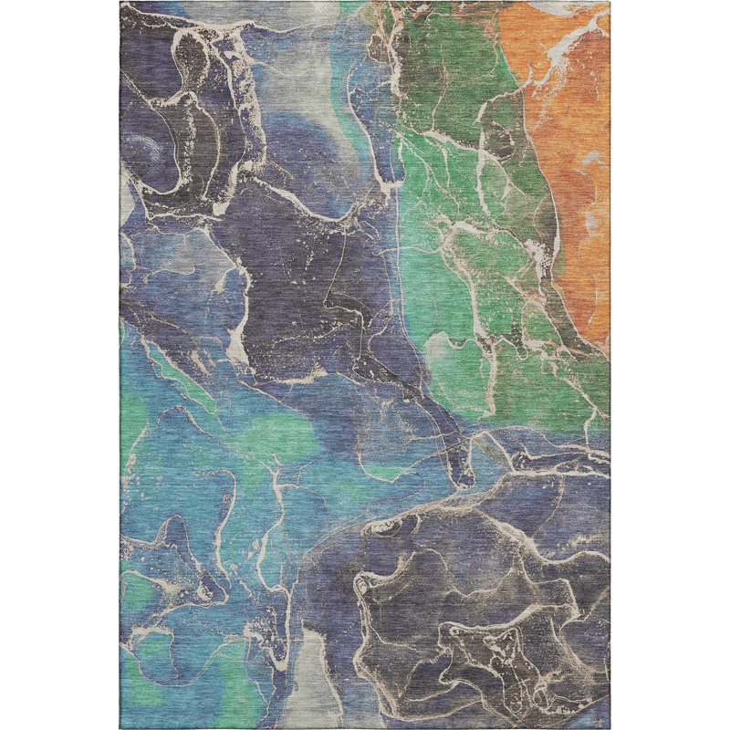 Premium Machine Washable Verlin AMF1782 Contemporary Rug, Rectangle 5' x 7'6"