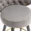 Tabouret de comptoir pivotant rembourré 28 po Celestia-1864097120