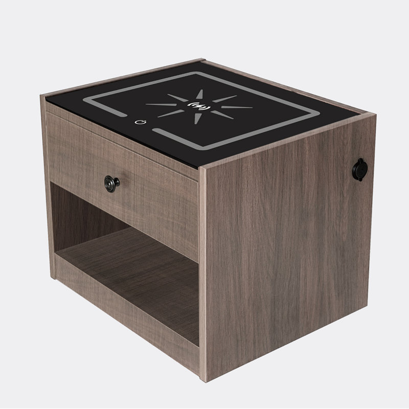 Table de chevet 1 tiroir Irian, Taupe