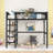 Addileigh Castra Metal House Bed Frame With Shelves And Lights-251295033