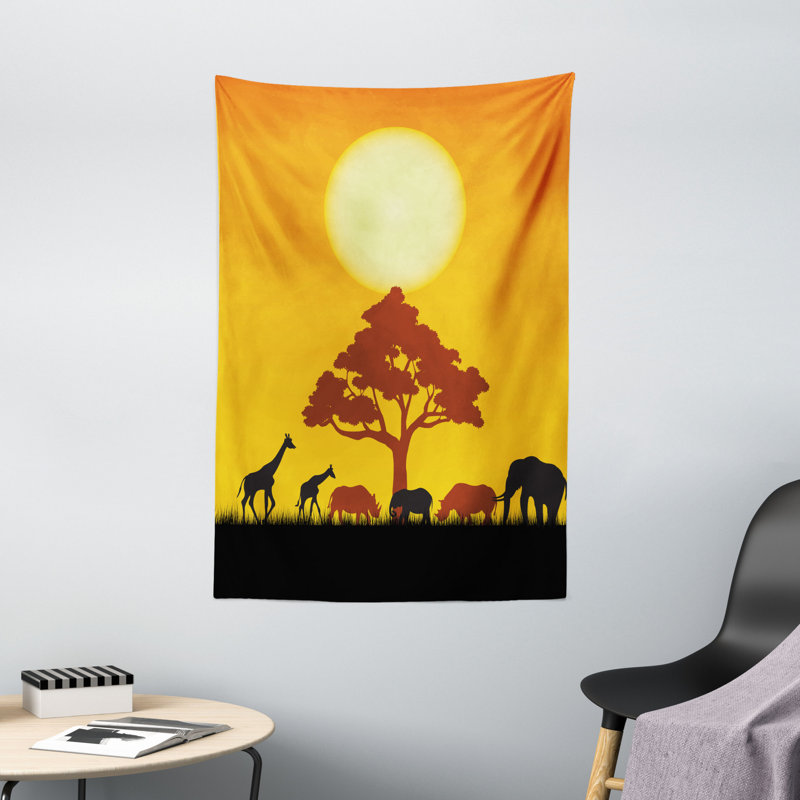 Tapisserie polyester safari, H 60 po x l 40 po