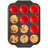 Silicone Muffin Pan With Metal Frame, Egg Bite Molds For Baking, Cupcake Pans 12 Regular Size, Muffin Tins Easy To Pop Nonstick Non Toxic Bakeware For Oven-112369743