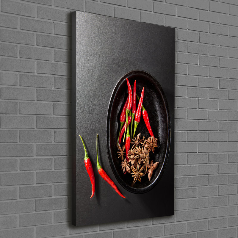 Camak Chilli Peppers - Wrapped Canvas Print
